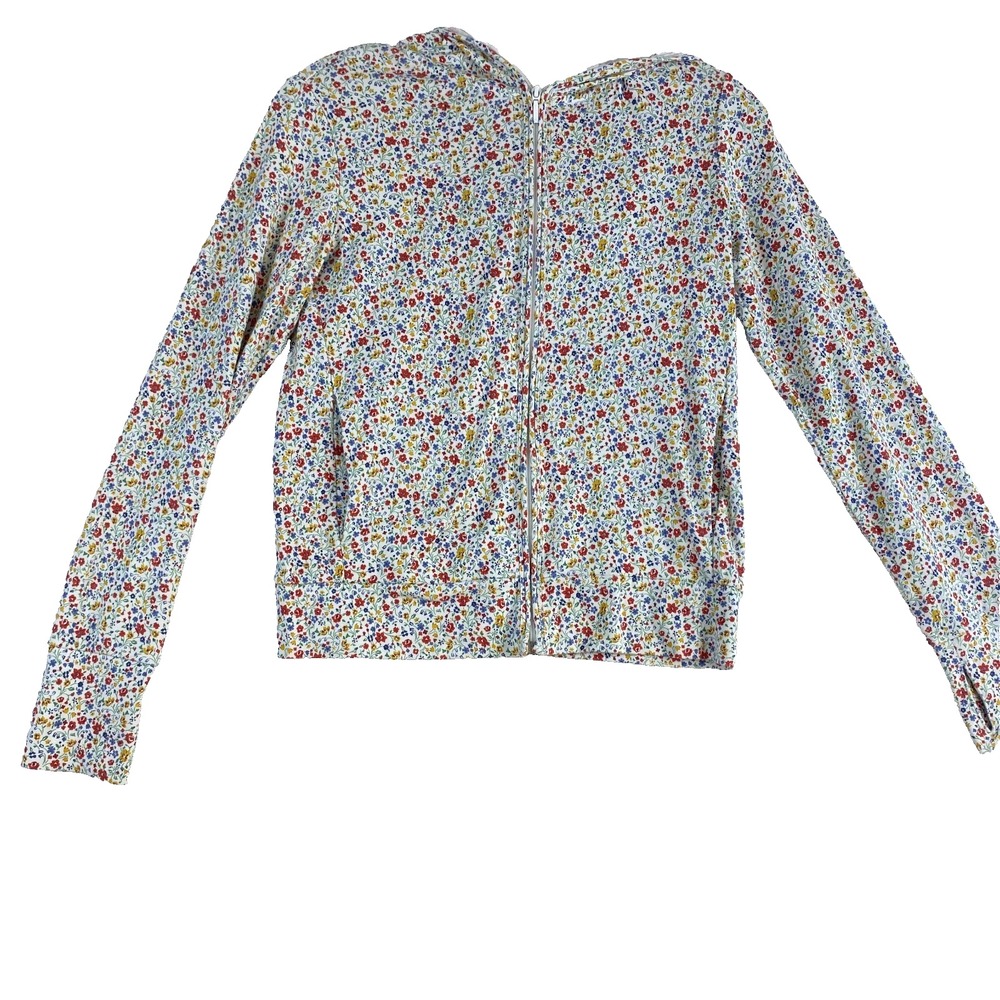 Uniqlo x Liberty Of London Zip Up Sweatshirt Sz S Floral Hoodie Lightweight